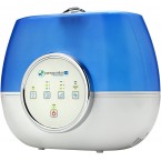 Pure Guardian H4810AR Ultrasonic Warm and Cool Mist Humidifier, 120 Hrs. Run Time, 2 Gal. Tank, 600 Sq. Ft. Coverage, Large Rooms, Quiet, Filter Free, Silver Clean Treated Tank, Essential Oil Tray