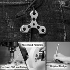 Shop Ti-Edc Titanium Triangle Keychain Tool Online Sale In UAE