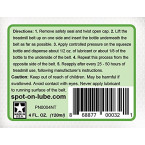 Spot On 100% Silicone Treadmill Belt Lubricant/ Easy Squeeze/Controlled Flow Made in USA