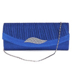 Buy Damara Womens Leaf Dazzling Rhinestone Flap Clasp Clutch Online in UAE