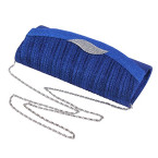 Buy Damara Womens Leaf Dazzling Rhinestone Flap Clasp Clutch Online in UAE