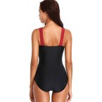Bettydom Plus Size Light Tummy Control Bikini Set Swimwear for Ladies Deep V Backless Swimming Costume Bikini M-4XL