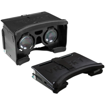 Archgon Portable VR Virtual Reality 3D Game Movie Glasses Headset Foldable Design for Samsung Galaxy S6/S7 & iPhone 5S/6/6S-Black Archgon Portable VR Virtual Reality 3D Game Movie Glasses Headset Foldable Design for Samsung Galaxy S6/S7 & iPhone 5S/6/6S-Black