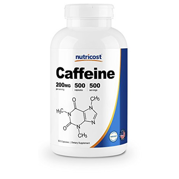 Buy Nutricost Caffeine Capsules; 200mg made in USA, online in UAE 