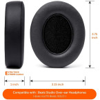 High Quality Beats Replacement Ear Pads by Wicked Cushions Compatible with Studio 2.0 & 3 imported from USA