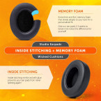 High Quality Beats Replacement Ear Pads by Wicked Cushions Compatible with Studio 2.0 & 3 imported from USA