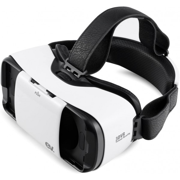Virtual Reality Glasses, EV. 3D VR Headset Virtual Reality Goggles 360 Degree Virtual Experience with Adjustable Lens and Strap for 4.7-5.7 inch Smart Phones