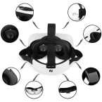 Virtual Reality Glasses, EV. 3D VR Headset Virtual Reality Goggles 360 Degree Virtual Experience with Adjustable Lens and Strap for 4.7-5.7 inch Smart Phones