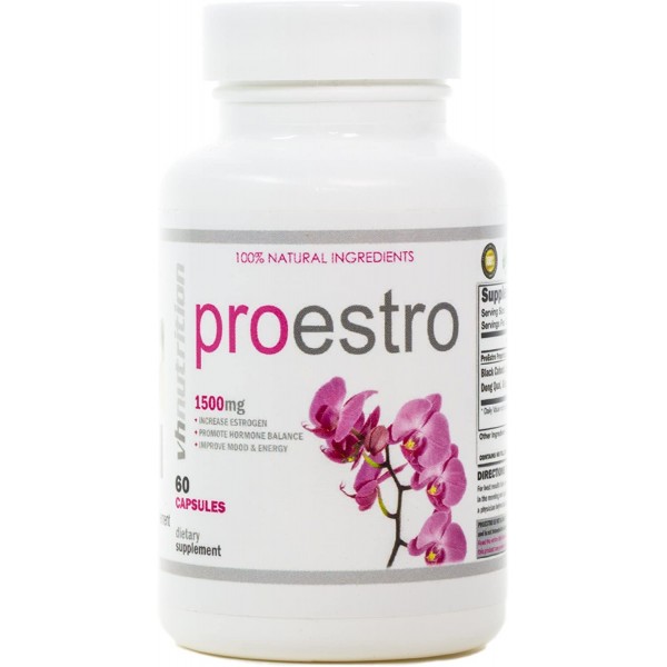 ProEstro Estrogen Pills for Women | Female Hormone Balance Supplement | Fertility to Menopause Mood and Energy Support | VH Nutrition | 30 Day Supply