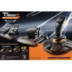 Thrustmaster T16000M FCS Flight Pack - Joystick, Throttle and Rudder Pedals - TARGET Software, PC