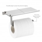 Buy Wall Mount Toilet Paper Holder With Mobile Phone Storage Online in UAE