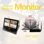 Buy Crystal Vision CVT9604E-3010W All-in-One True HD Wireless Surveillance System NVR,UK imported Sale in UAE