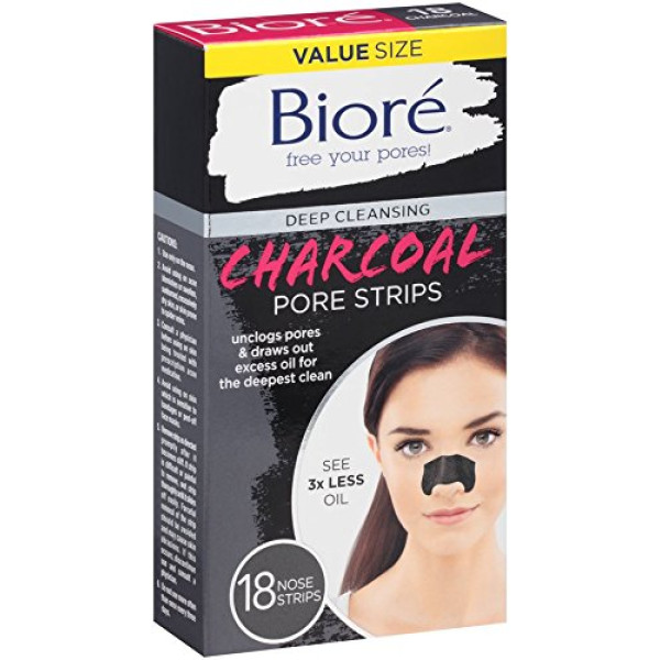 Bioré Deep Cleansing Charcoal Pore Strips (18 C..
