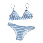 Shop online Imported Women strip printed Bikini in UAE 