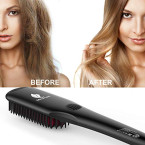 buy hair straightener brush by miropure 2-in-1 ionic straightening brush imported from usa sale in UAE