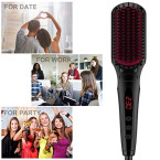 buy hair straightener brush by miropure 2-in-1 ionic straightening brush imported from usa sale in UAE