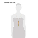 HUIMEI Double Color Oval Shape Stones Reversible Pendant Tassel Necklace