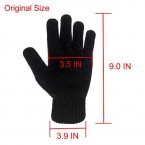 lethmik mens winter thick gloves black knit with warm wool lining shop online in pakistan