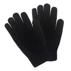 lethmik mens winter thick gloves black knit with warm wool lining shop online in UAE