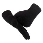 lethmik mens winter thick gloves black knit with warm wool lining shop online in UAE