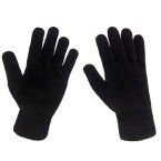 lethmik mens winter thick gloves black knit with warm wool lining shop online in UAE