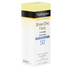 Neutrogena Sheer Zinc Oxide Dry-Touch Mineral Face Sunscreen Lotion with Broad Spectrum SPF 50, Oil-Free, Non-Comedogenic & Non-Greasy Zinc Oxide Facial Sunscreen, Hypoallergenic