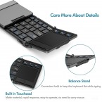 Buy iClever Bluetooth Folding Keyboard with Sensitive Touch Pad Online in UAE