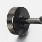 Buy Original Imported Black Stainless Steel Men Earrings Online in UAE