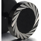 Buy Original Imported Black Stainless Steel Men Earrings Online in UAE
