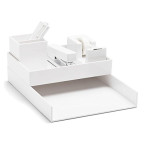 Durable White Desk Collection Set sale in UAE