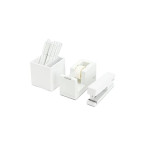 Durable White Desk Collection Set sale in UAE