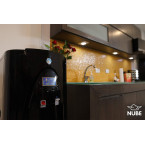 NUBE: Atmospheric Water Generator 8 gal/day - Alkaline + Ionized + Mineralized- Fluoride and Chlorine Free - Sustainable - Carbon + Osmosis Filter - UV - Cooler/Heater Dispenser - Dehumidifier (Black)