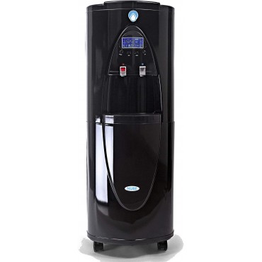 NUBE: Atmospheric Water Generator 8 gal/day - Alkaline + Ionized + Mineralized- Fluoride and Chlorine Free - Sustainable - Carbon + Osmosis Filter - UV - Cooler/Heater Dispenser - Dehumidifier (Black)