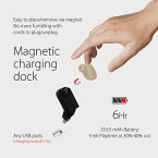 Original GoNovate G11 Bluetooth Earbuds Magnetic USB Charger 6 Hour Playtime, with Mic MADE IN USA