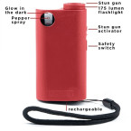 Only All-In-One Stun Gun Pepper Spray - Flashlight sale online in UAE