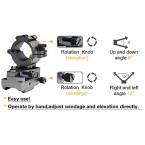High Quality Windage Elevation Adjustable Picatinny Weaver Rail Mount and Barrel clamp Adaptor hold online in UAE