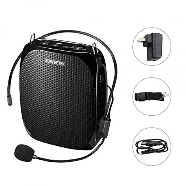 Zoweetek Portable Mini Voice Amplifier With Headset and Waistband, sale in UAE