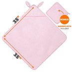 luxury hooded baby towel and washcloth extra soft bamboo baby towels shop online in UAE