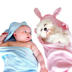 luxury hooded baby towel and washcloth extra soft bamboo baby towels shop online in UAE