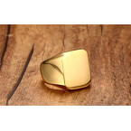 Buy Enhong Signet Biker Rings Solid Polished Stainless Steel Ring For Men For Sale In UAE
