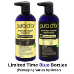 Buy PURA D'OR Advanced Therapy System Shampoo & Conditioner - Increases Volume, Strength and Shine, No Sulfates, Made with Argan Oil, All Hair Types, Men & Women,