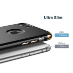 iPhone 7 Case, RANVOO 3 in 1 Hard Slim Anti-Scratch Protective Case with Electroplate Frame Matte Finish Case Cover for iPhone 7, [LOGO VISIBLE], Black