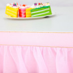 Shop Suppromo Pink Table Skirt Table Cloth for Rectangle or Round Table Imported from USA
