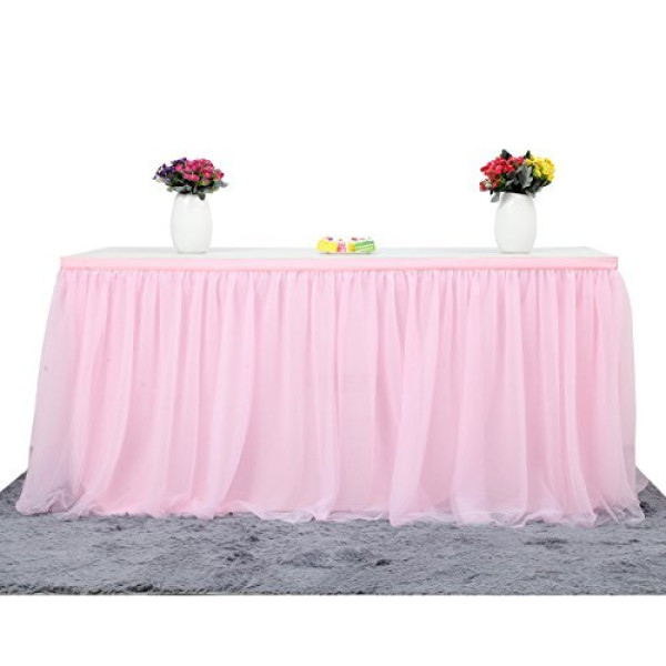 Shop Suppromo Pink Table Skirt Table Cloth For R..