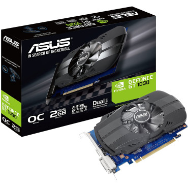Asus PH-GT1030-O2G GeForce GT 1030 2GB Phoenix Fan OC Edition HDMI DVI Graphics Card