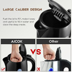 Buy Aicok Electric Tea Kettle Fast Heating Cordless Water Boiler with British Strix Control Online in UAE