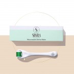 Sdara Derma Roller 540 Titanium 0.25mm Micro Needle Cosmetic Microdermabrasion Tool For Face - Includes Storage Case