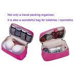 Shop Bra Underwear Storage Bag Cosmetic Makeup Bag Luggage Storage Case For Cosmetics  in UAE