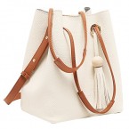 Buy Turelifes Tassel buckets Women's Totes Handbag and casual Shoulder Bags Soft Leather Crossbody Bag Online in UAE