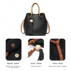 Buy Turelifes Tassel buckets Women's Totes Handbag and casual Shoulder Bags Soft Leather Crossbody Bag Online in Pakistan